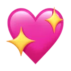 sparkling heart emoji