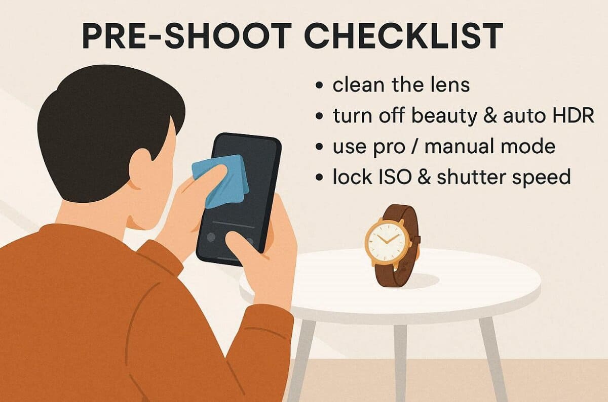 pre shoots checklist