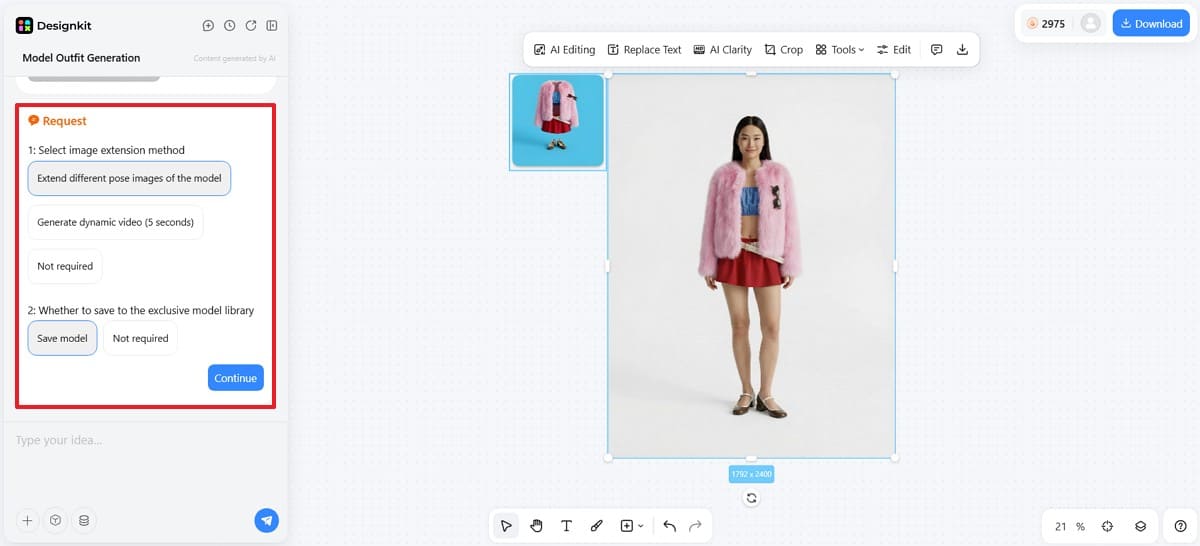 select poses on designkit