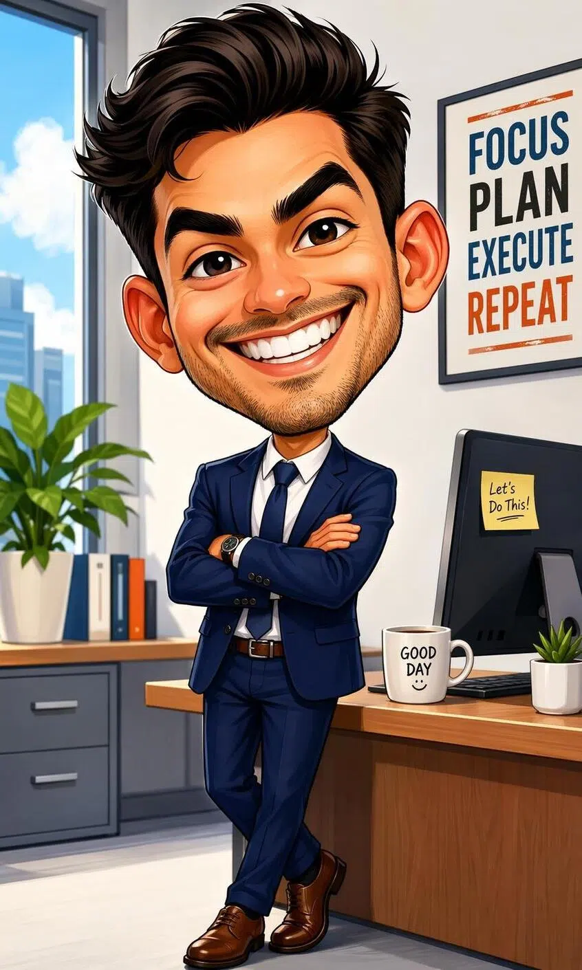 Funny Office Caricature