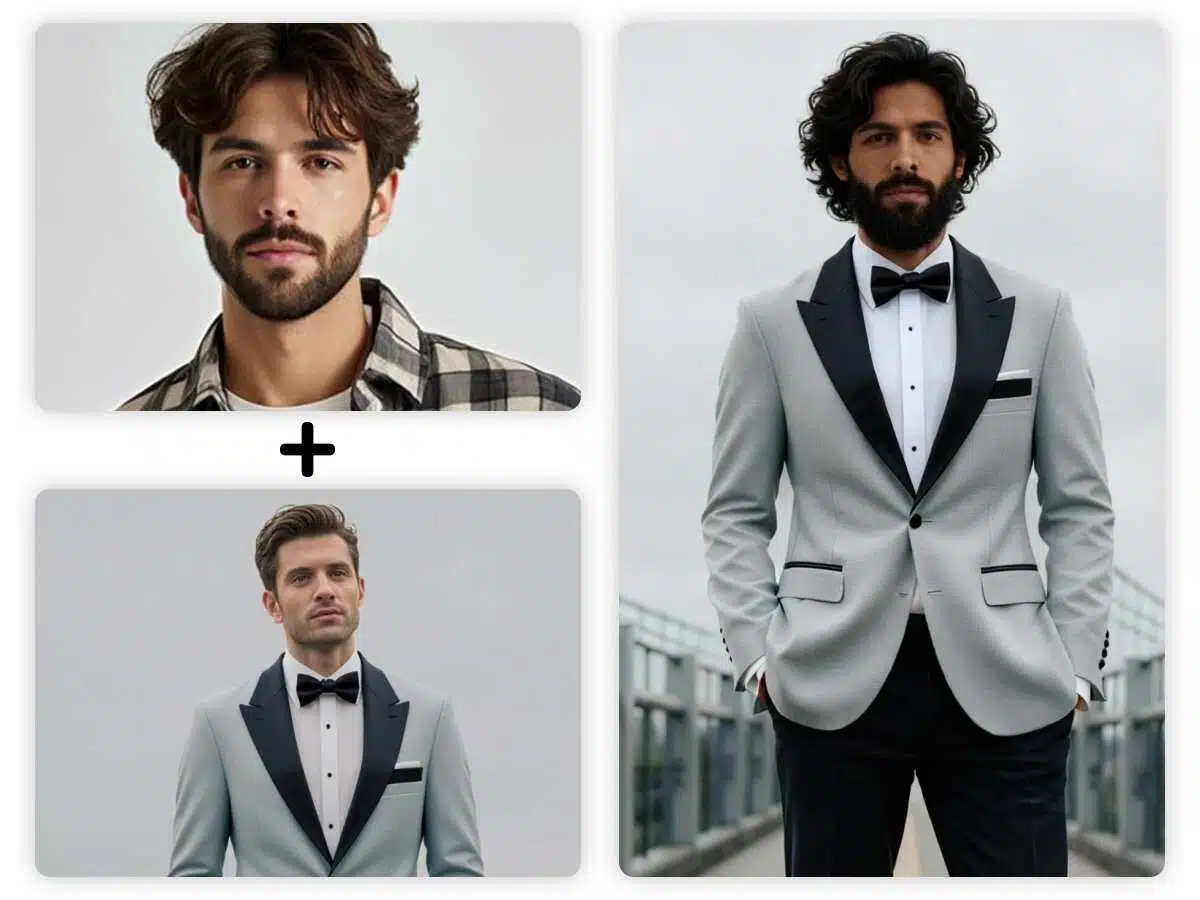 swap outfits on models