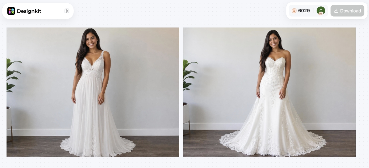 Compare wedding dresses