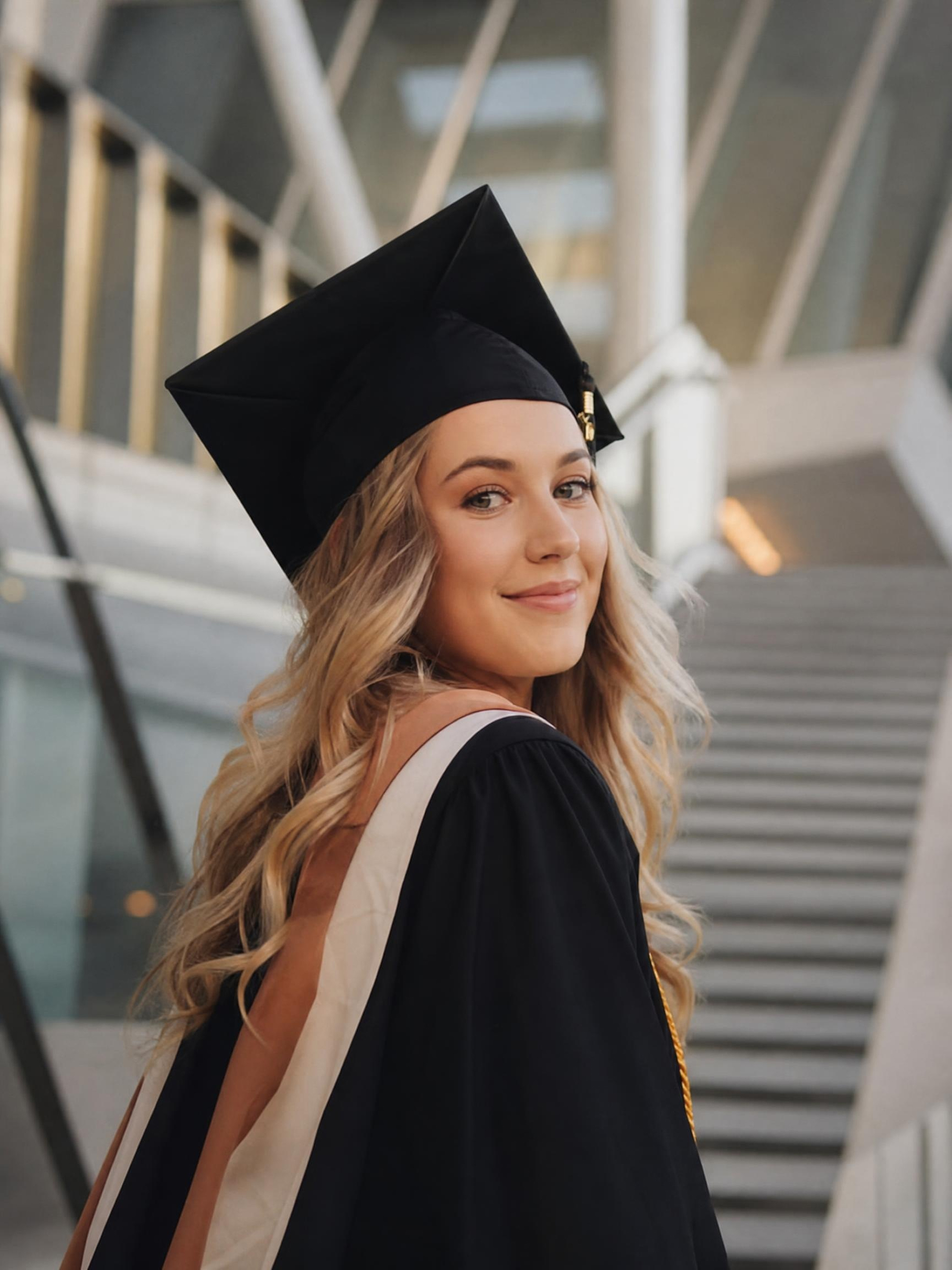 graduation girl portrait