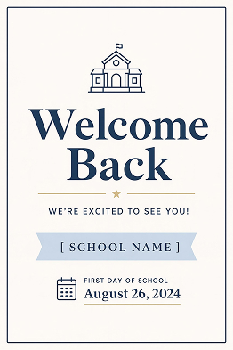 welcome back poster draft