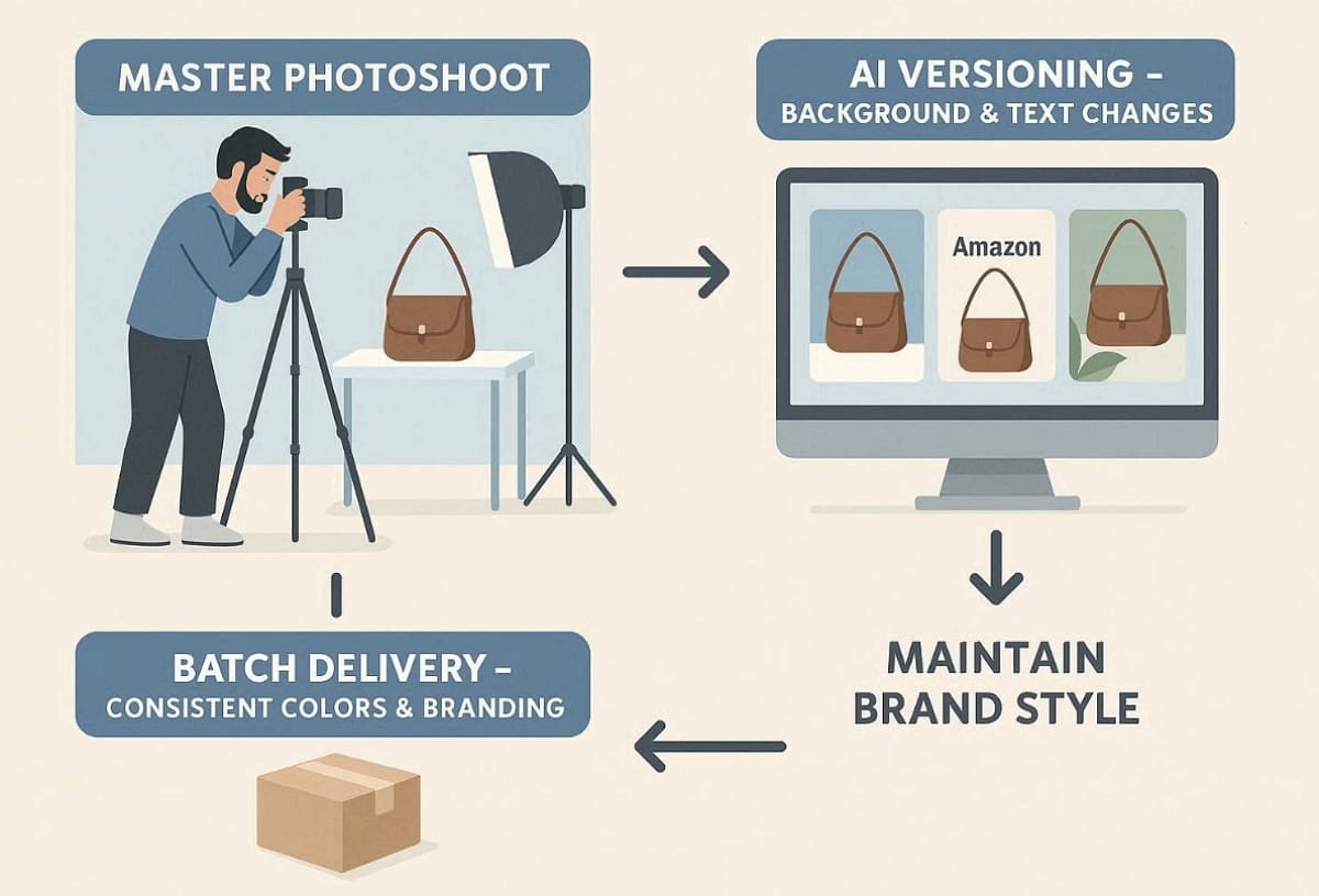 workflow for amazon product photography