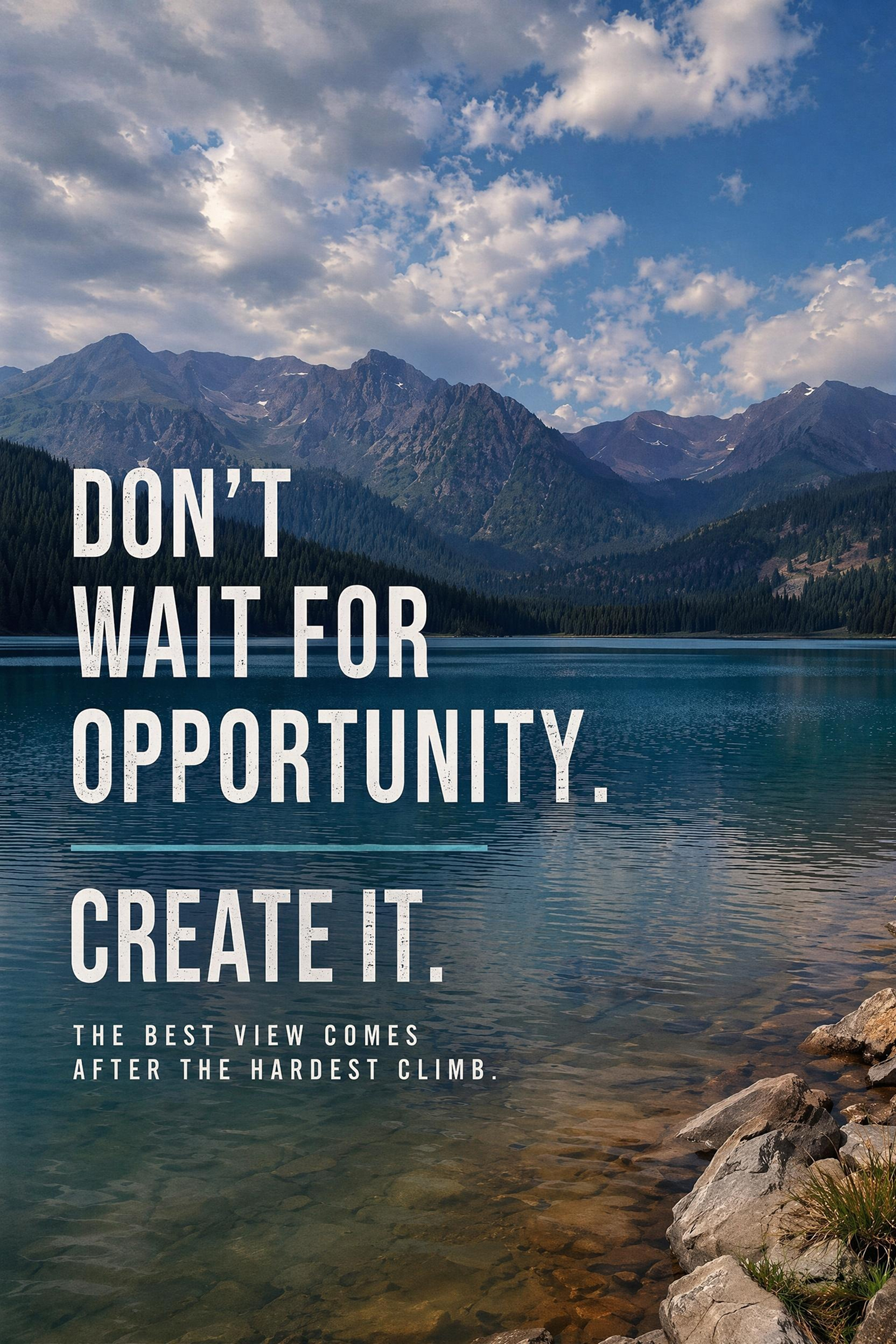 AI motivational poster