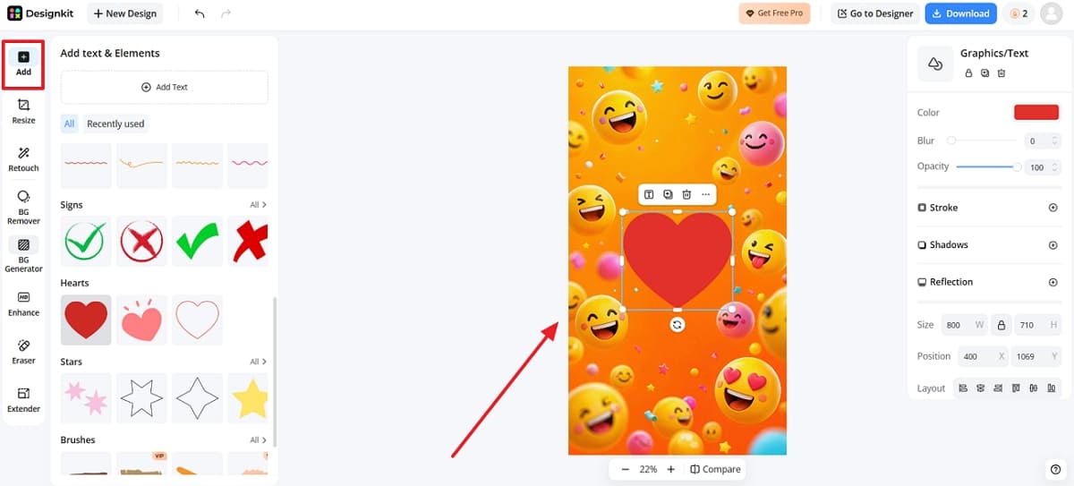 apply stickers to emoji wallpaper