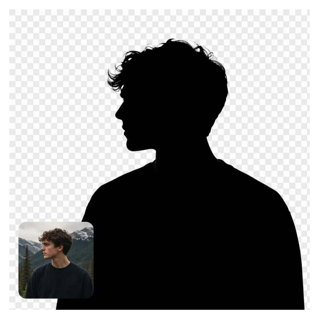 turn image into silhouette