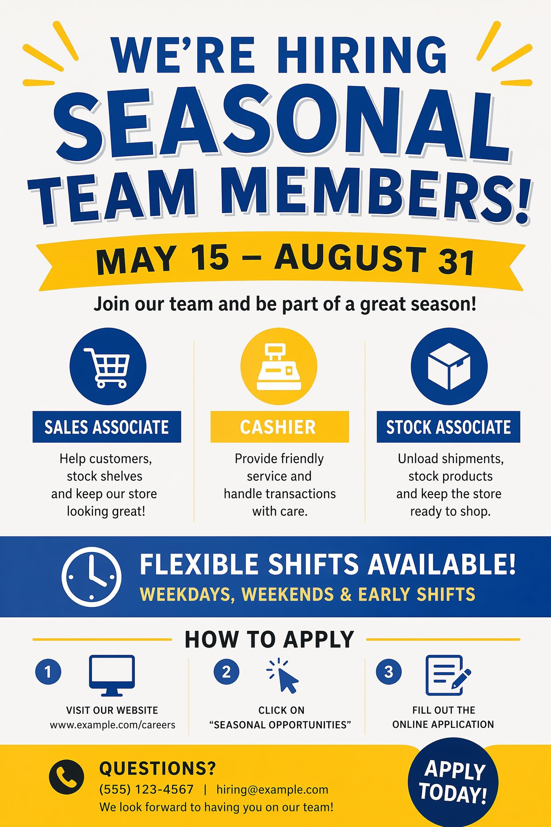 AI Generated Hiring Poster