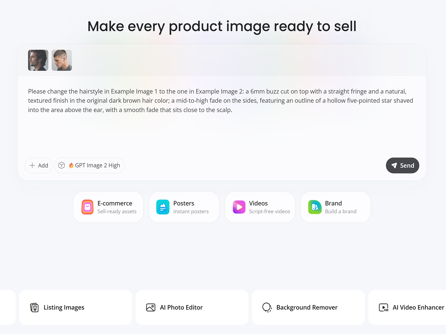 Create a Buzz Cut Try-On With AI