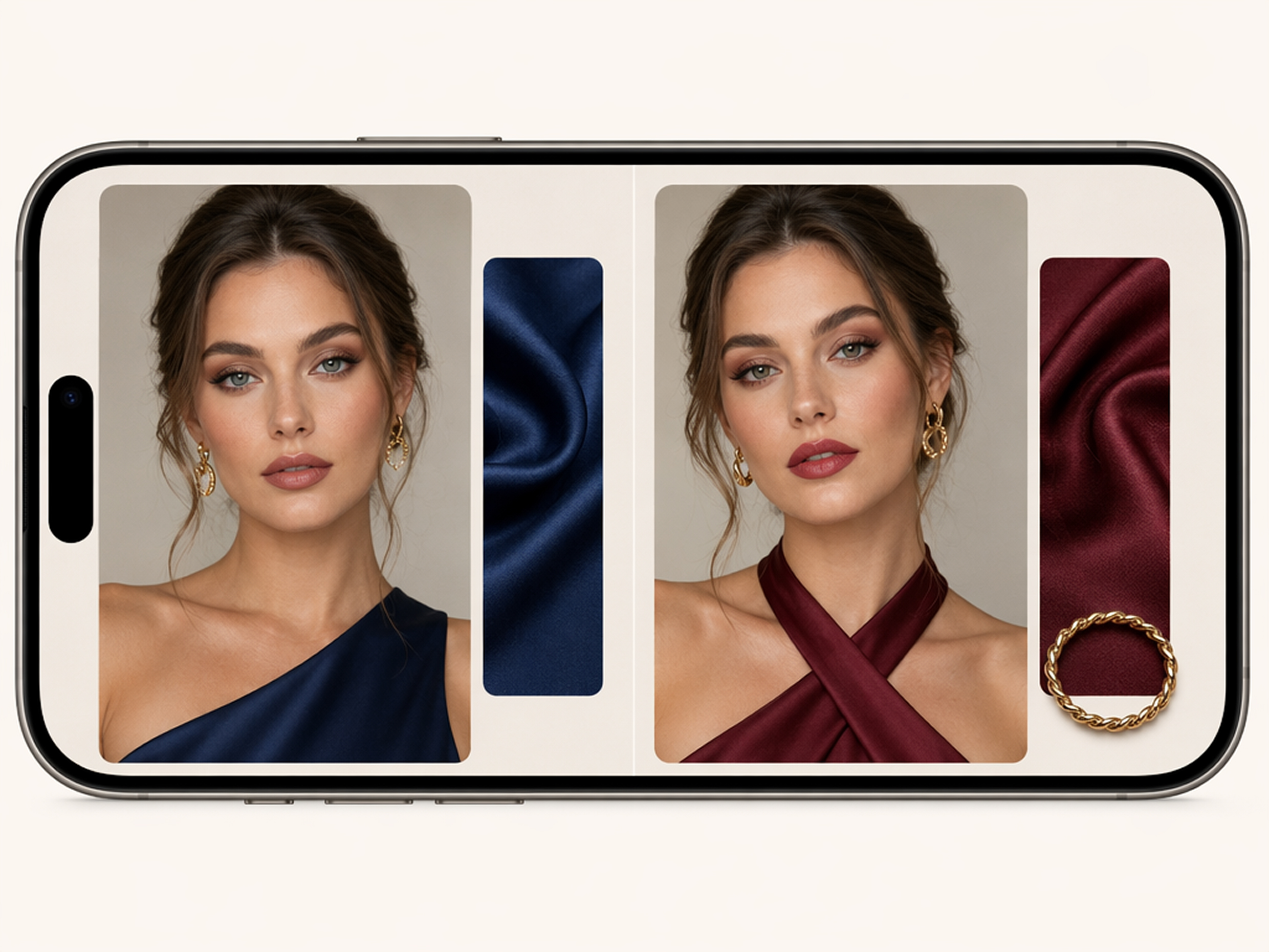 Event Guests Comparing Makeup Directions