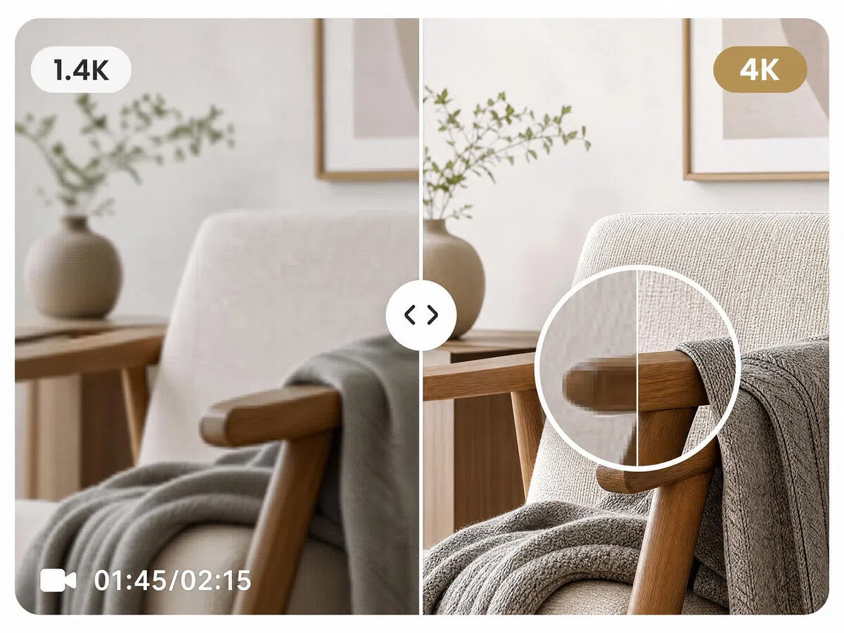 Upscale Blurry Footage to Crisp 4K Resolution