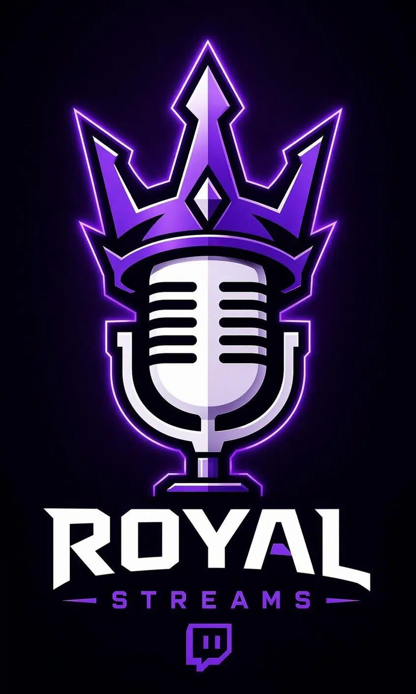 Crown and Microphone Stream Logo