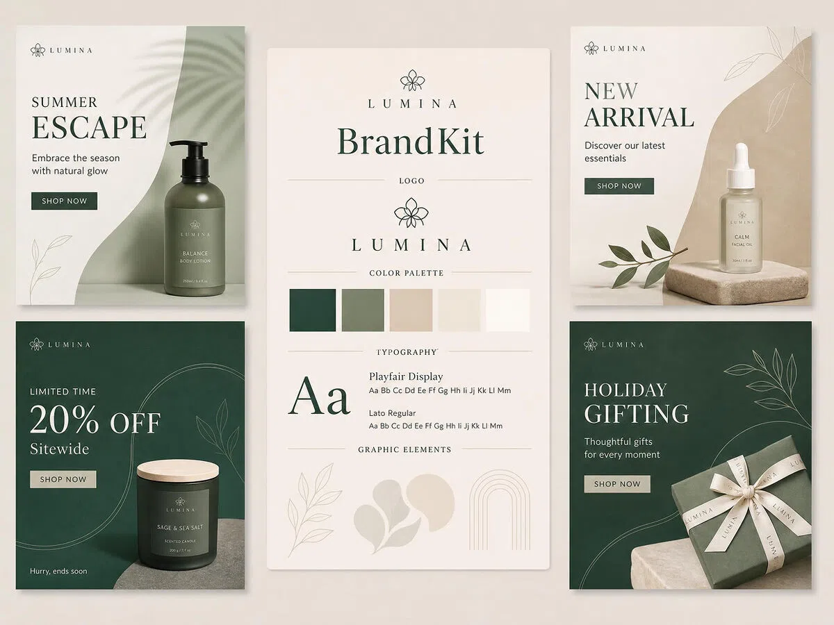 Create brand-consistent marketing posters from a single brand kit