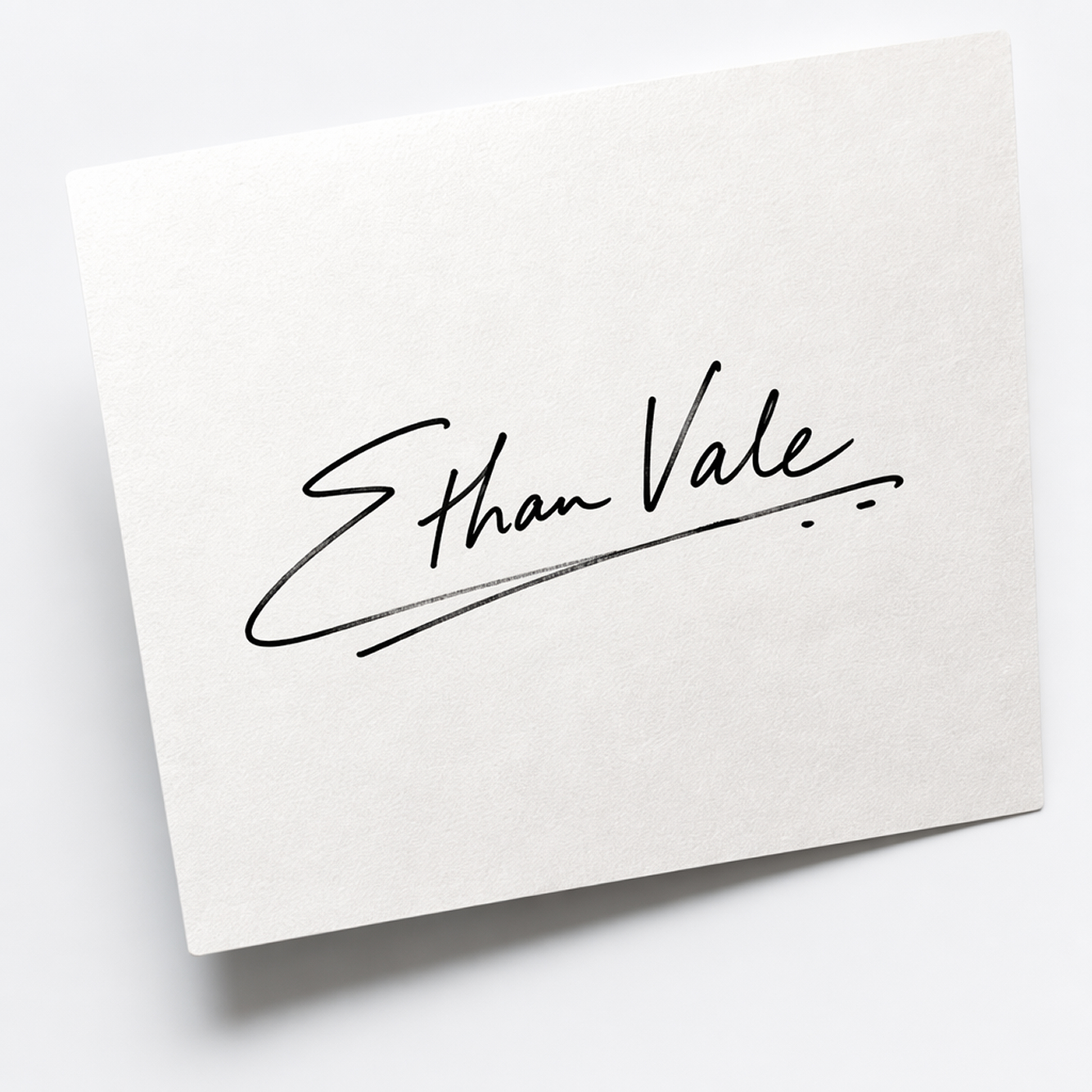 A written signature