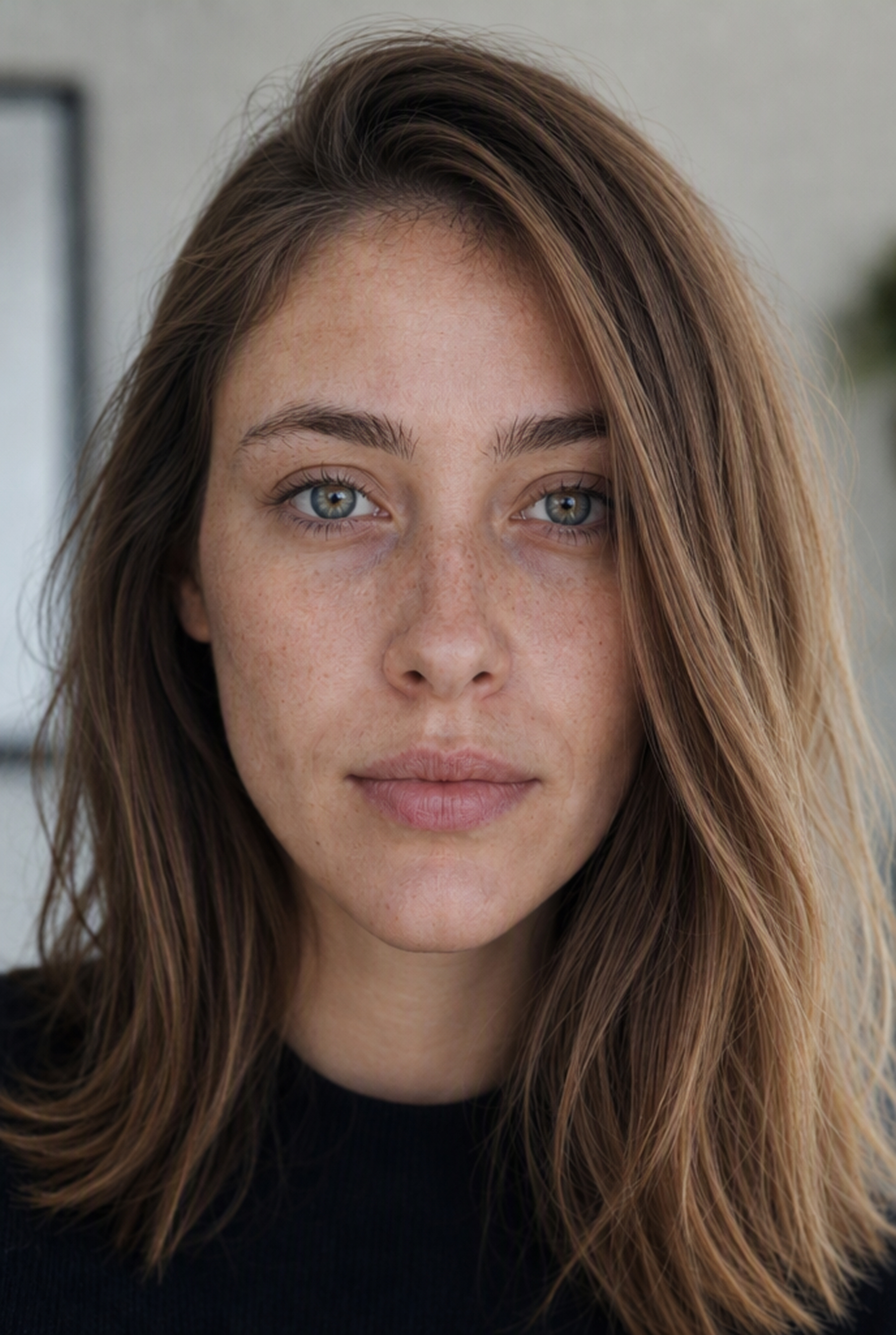 Original close-up portrait of an adult woman