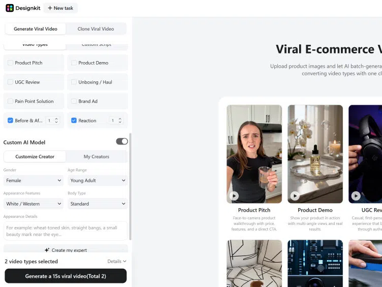 Choose Video Style and Customize Model