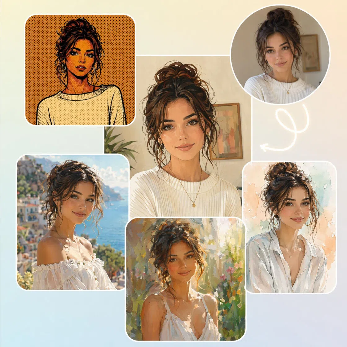 Apply AI filters to photos