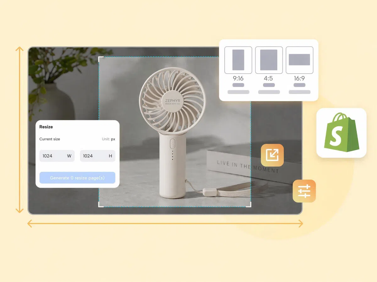 Resize Product Images, Collections, and Banners in One Place