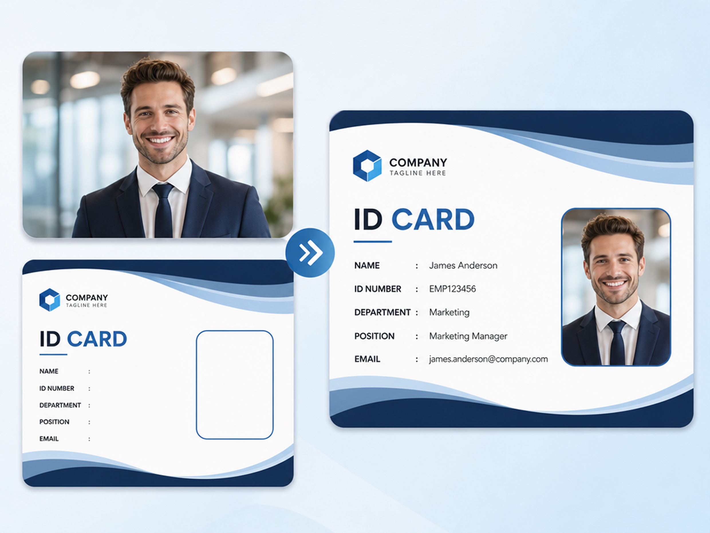Preview Employee Badge Designs