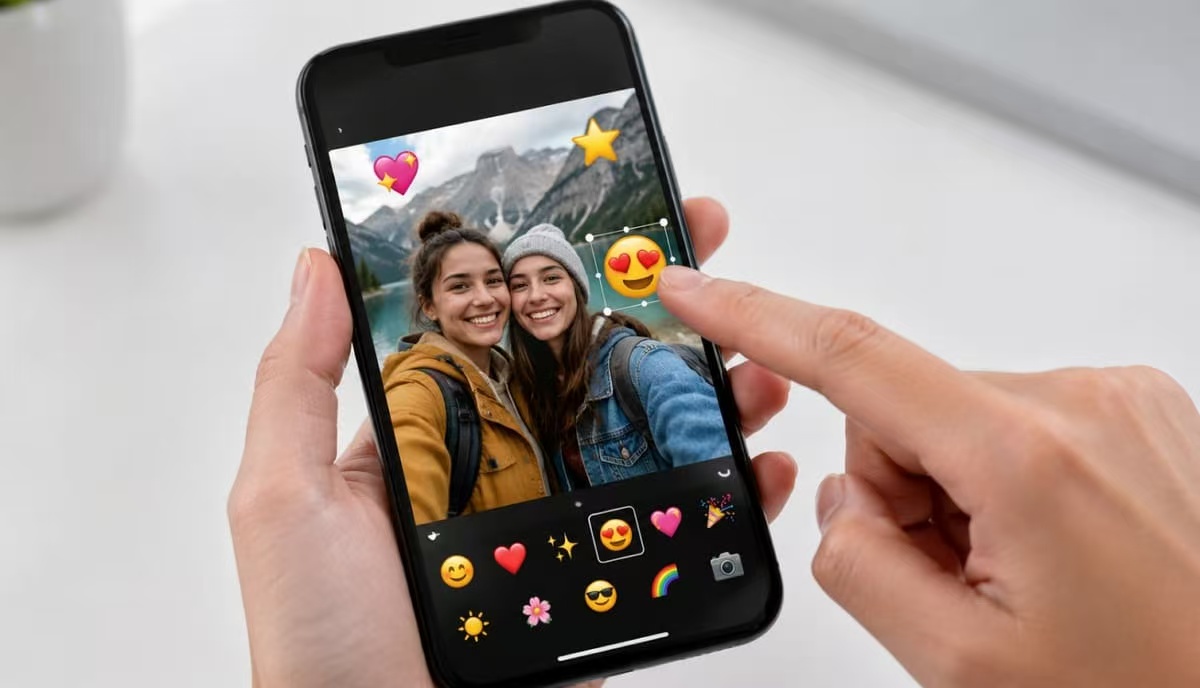 decorate photos with emoji decorate photos with emoji