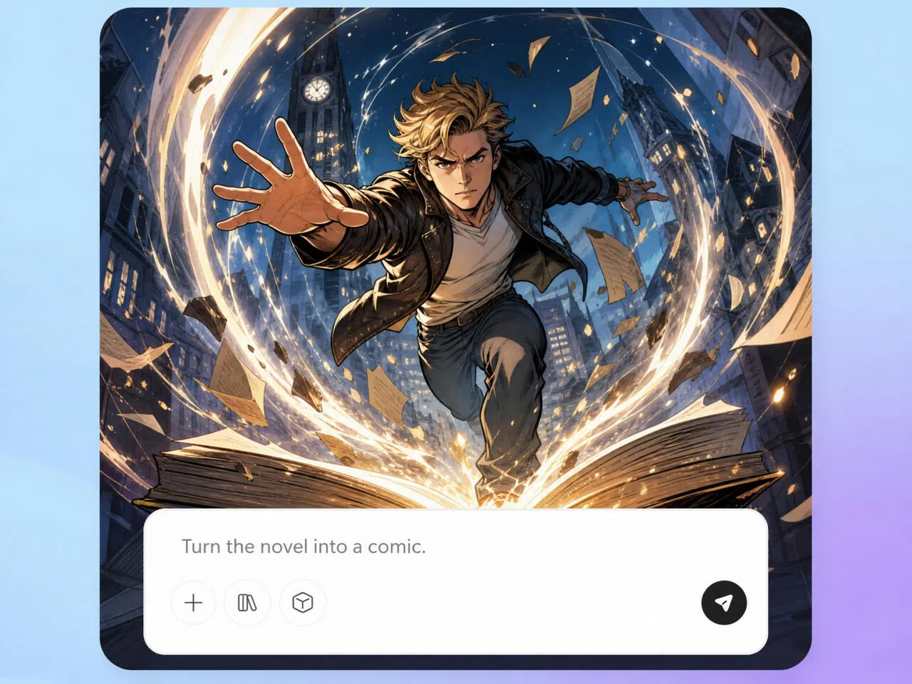 Turn novels, scripts, and ideas into comic pages