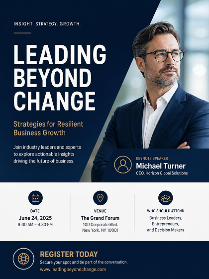 AI Generated Business Event Poster