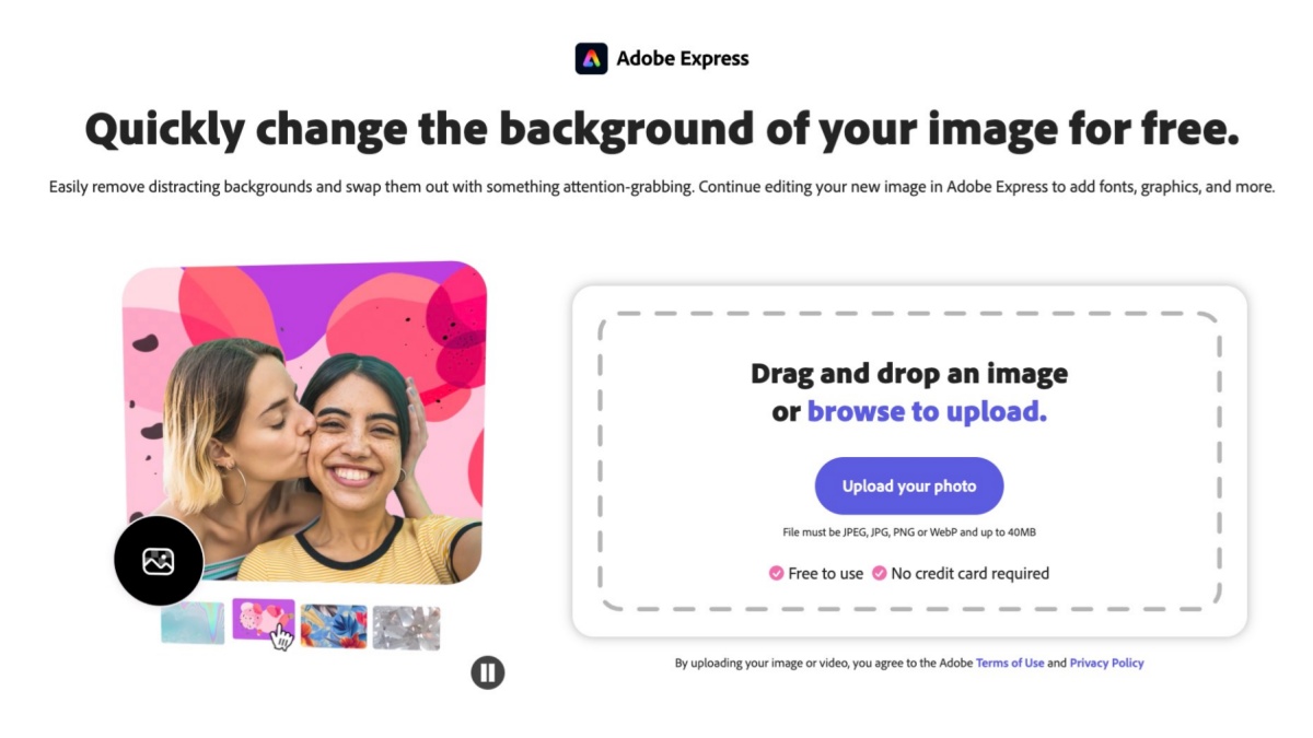 Adobe Express Background Changer