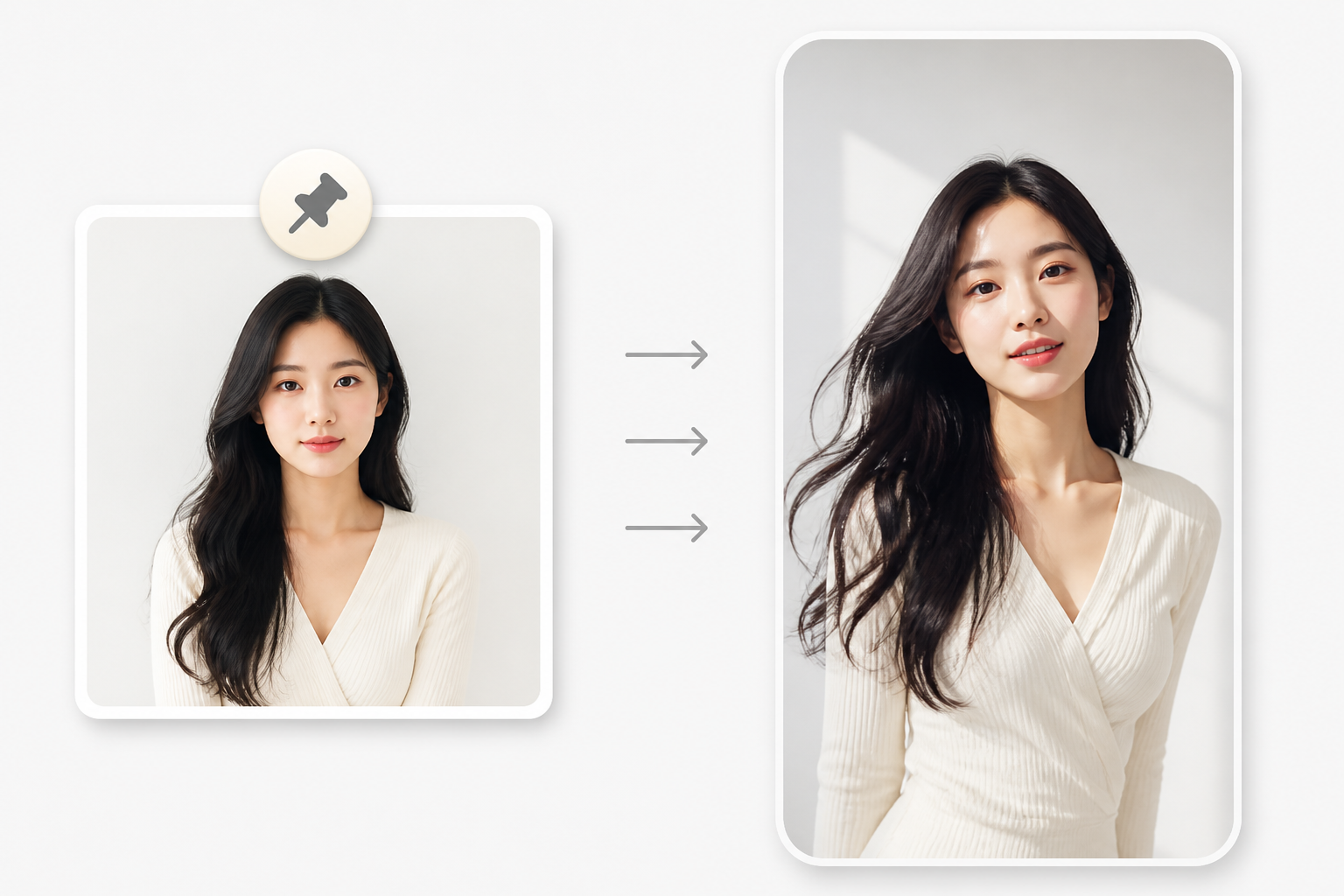 Reference still image guiding AI video generation of the same subject with motion. Reference still image guiding AI video generation of the same subject with motion.