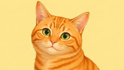 Cartoon Cat Portrait