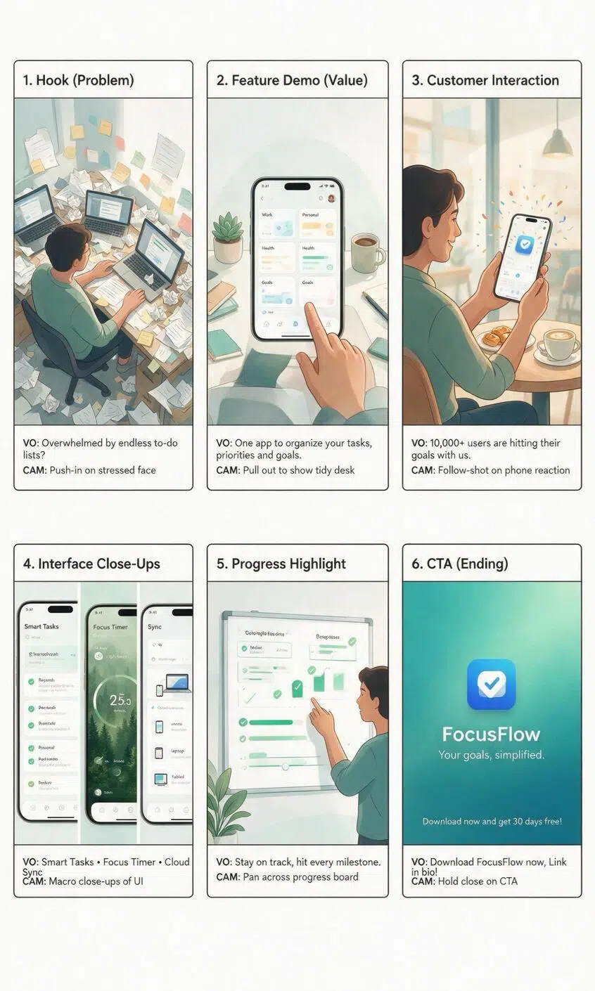 Marketing Video Storyboard