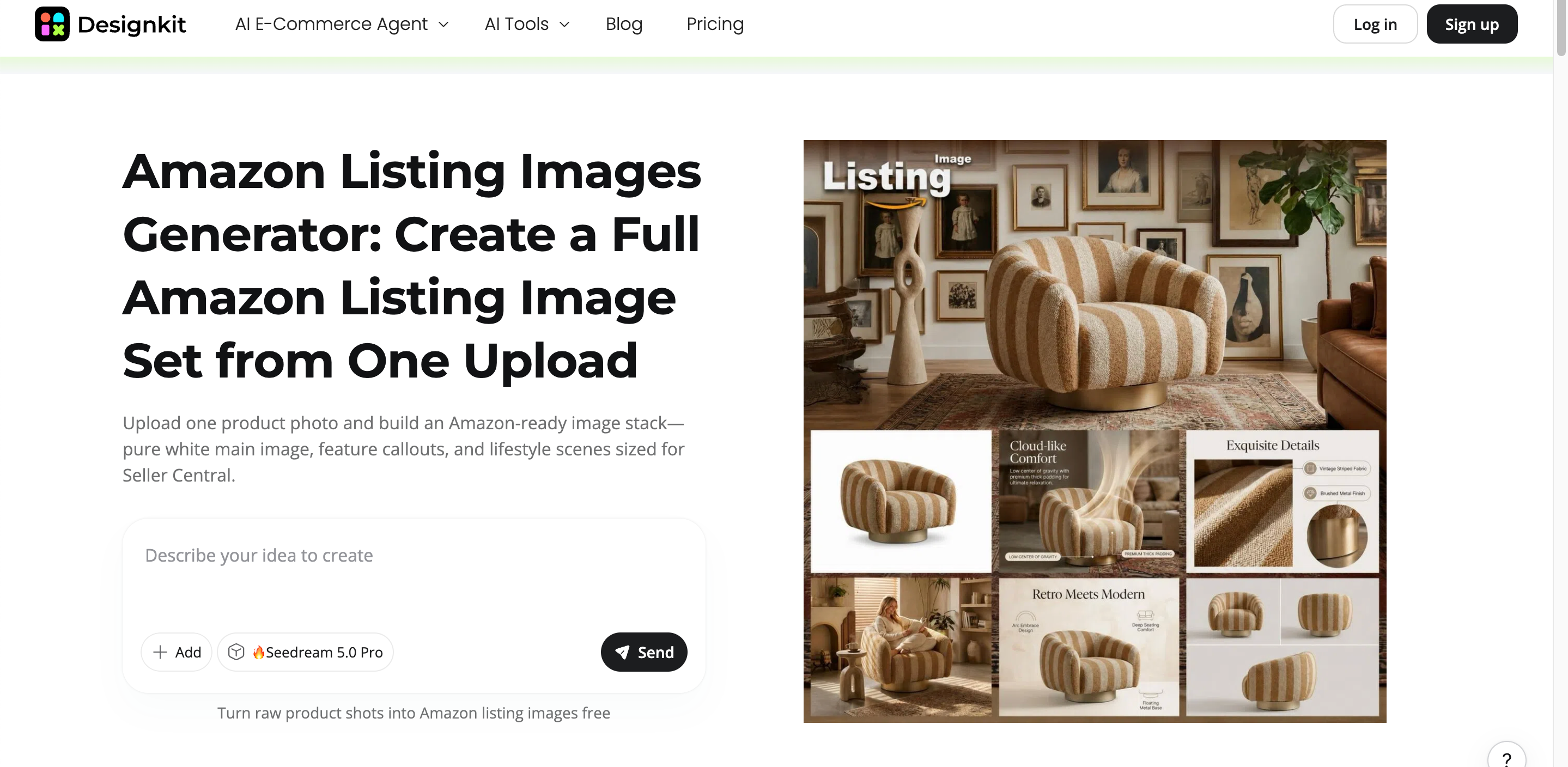 Designkit Amazon listing generator