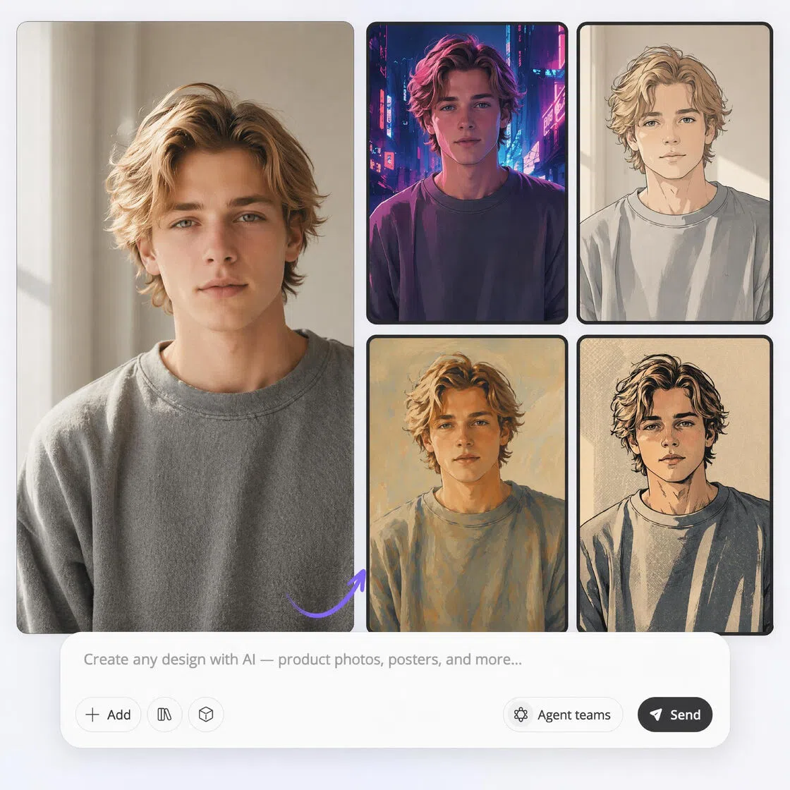 turn image to image