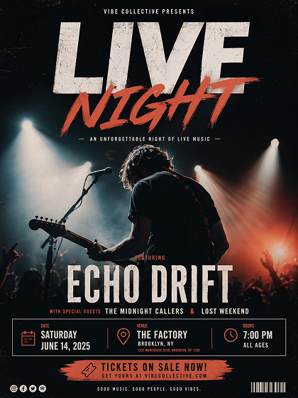AI Generated Music Event Poster