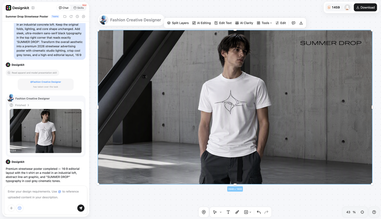 How to Create AI Visuals With Designkit Download or Continue Creating
