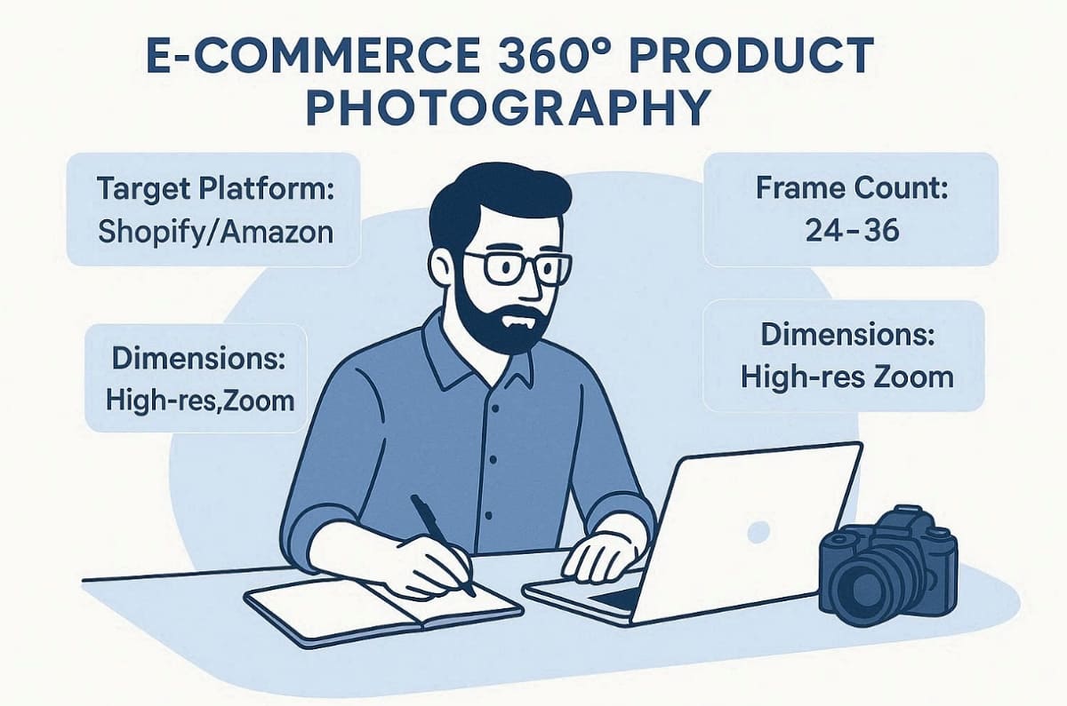 planning in 360 product photography