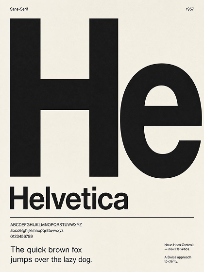 AI Generated Typeface Poster