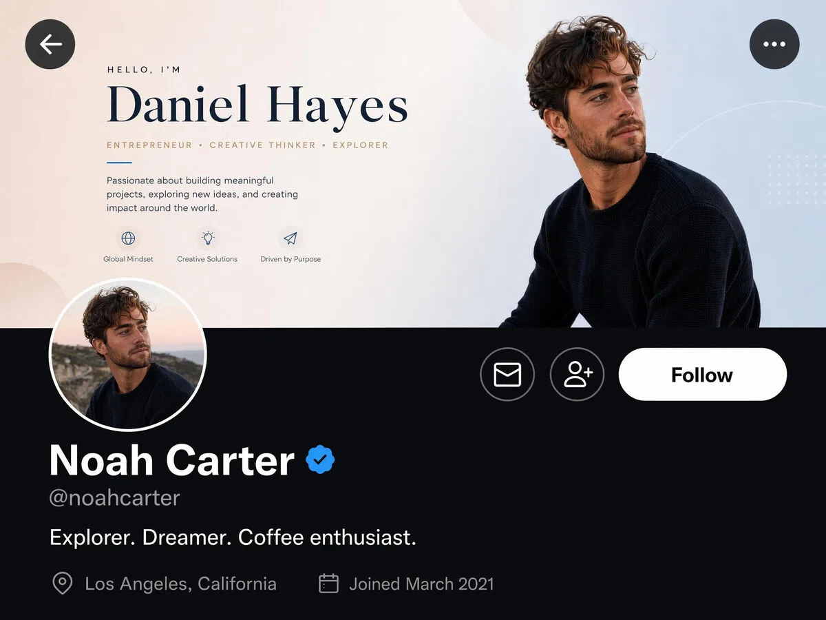 Keep Text Clear of the Profile Photo Overlay