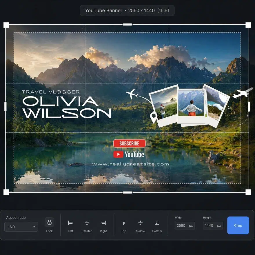 resize youtube banner