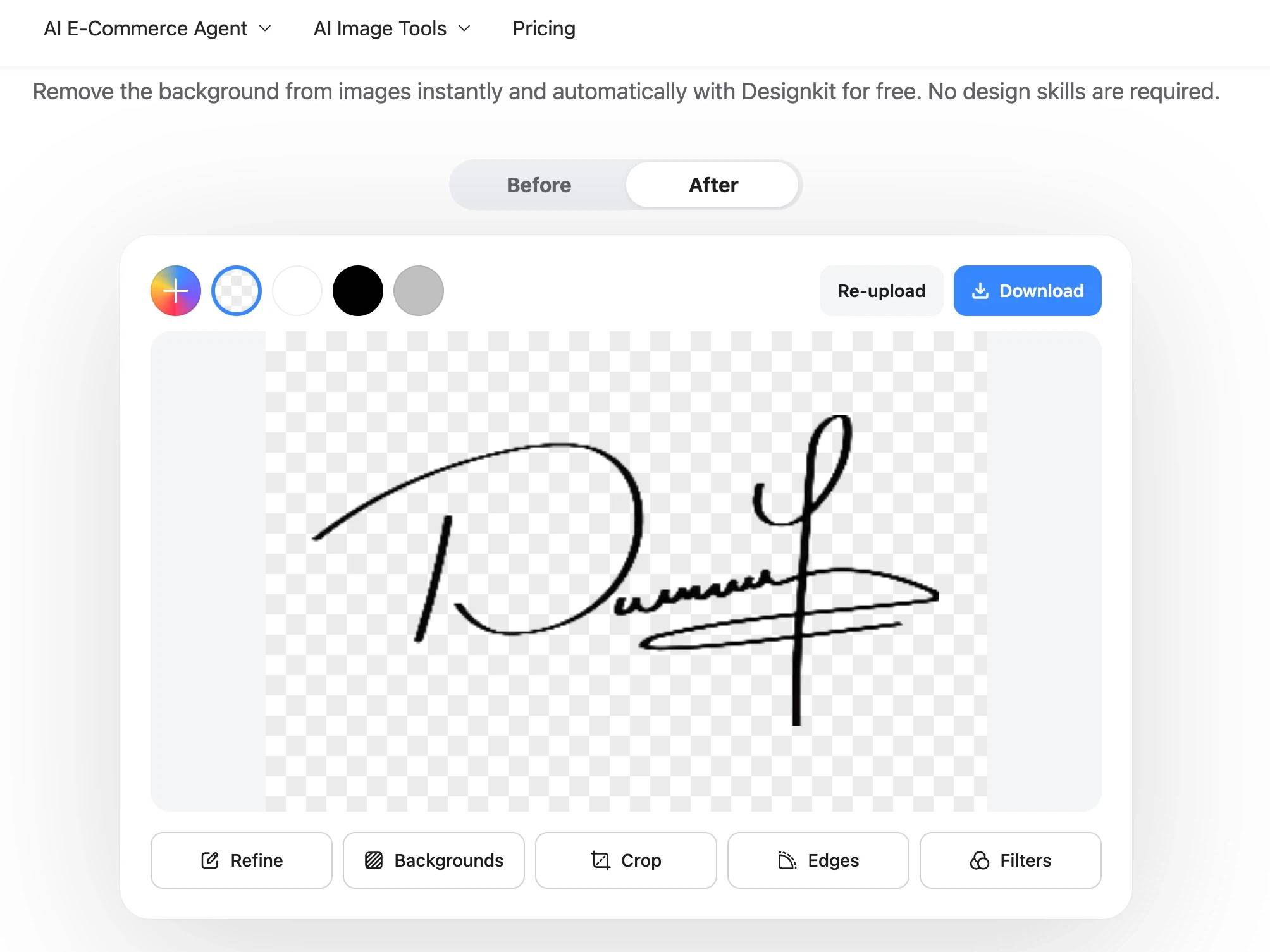 Clean Background Automatically