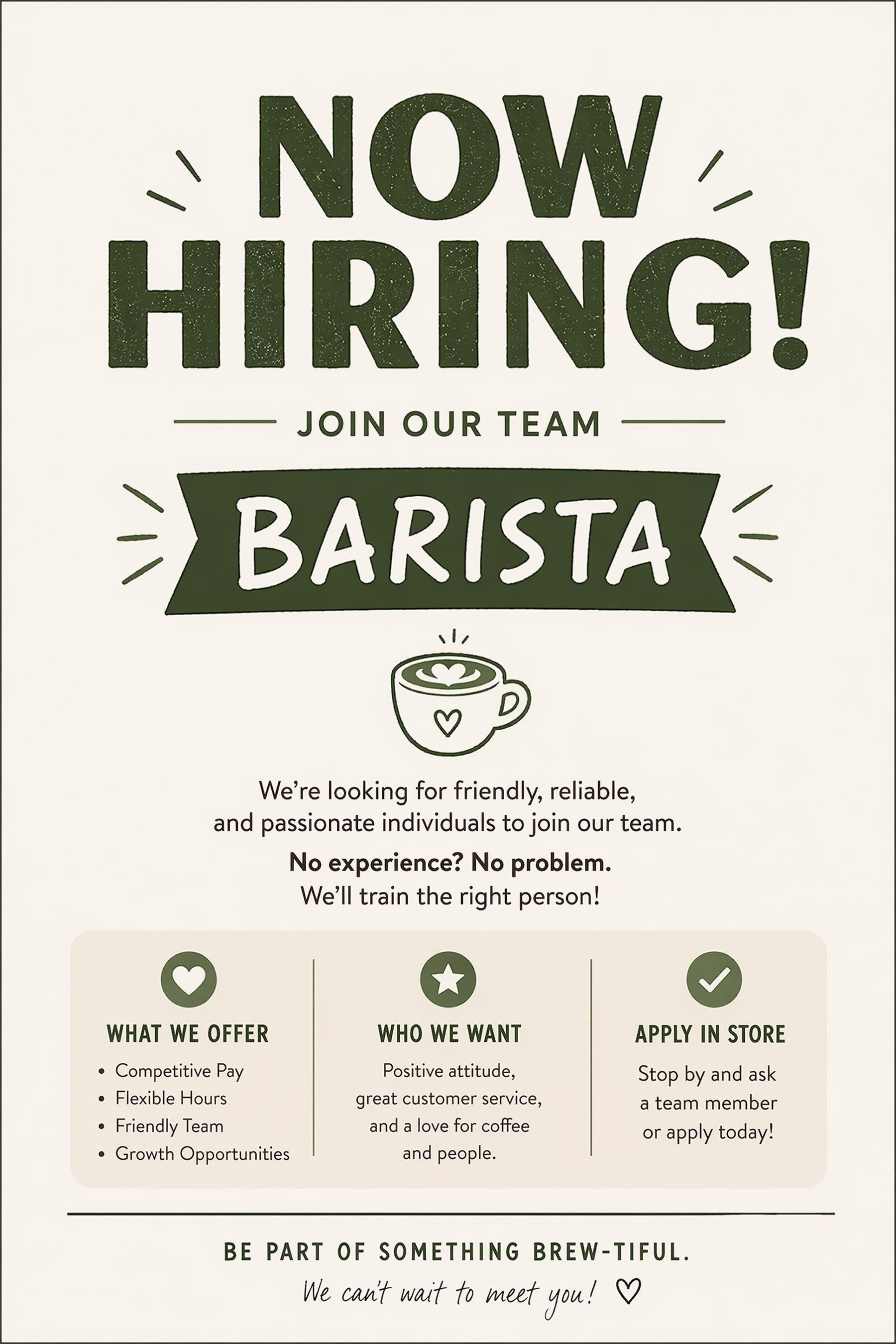 AI Generated Hiring Poster