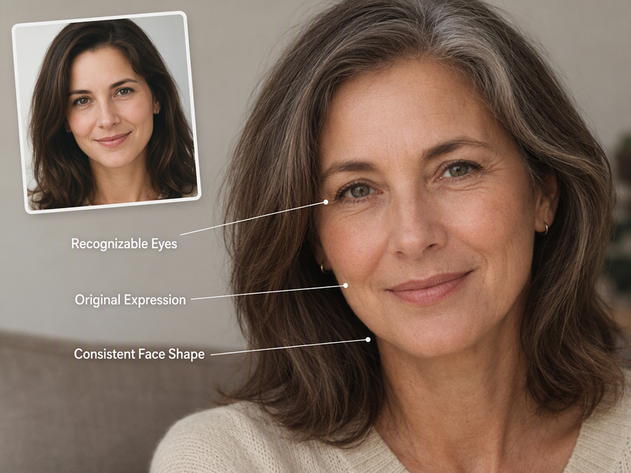 Maintain Recognizable Facial Traits while using ai fliter