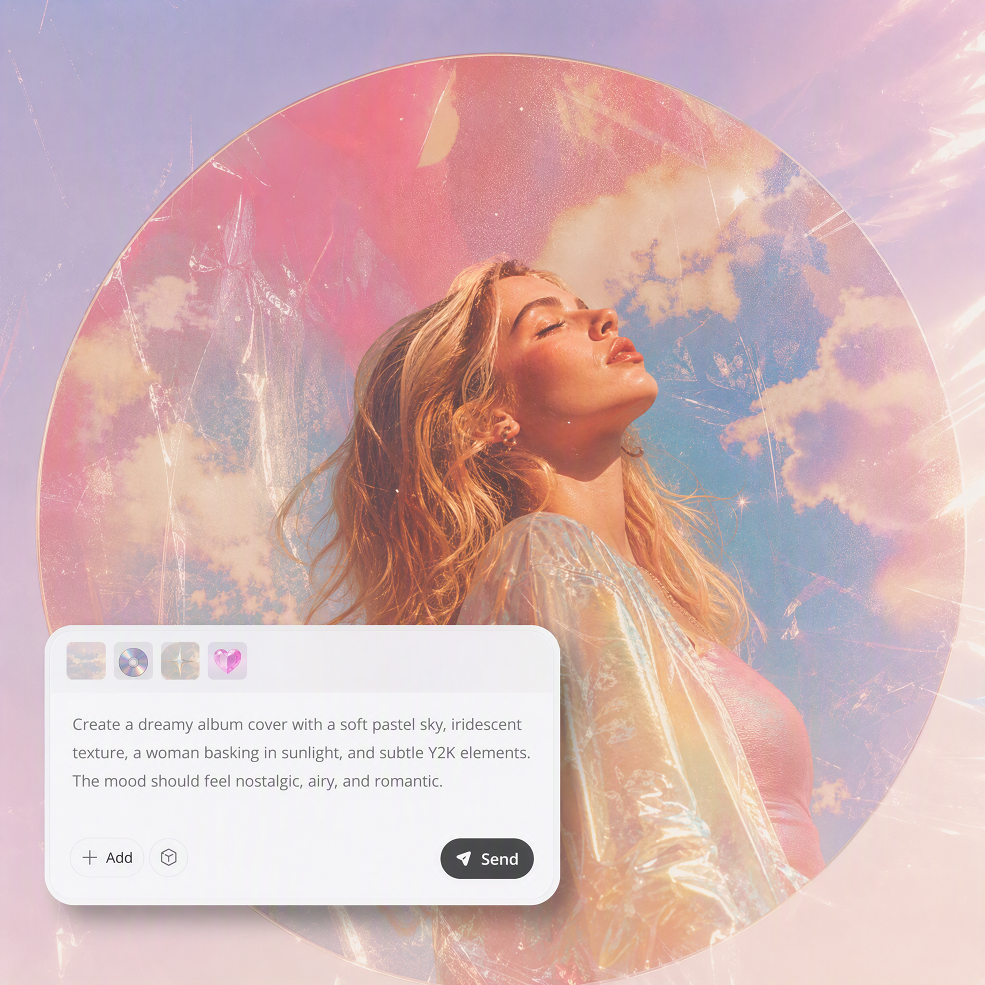 Create Original Album Covers From Text or Photos