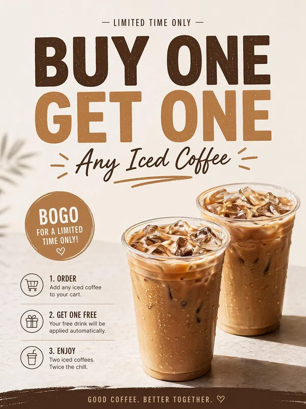 AI Generated Coffee Promotion Poster