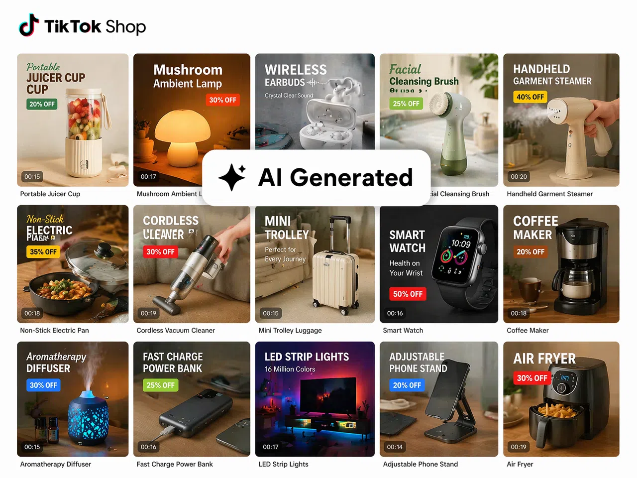 TikTok Shop Commercial Videos