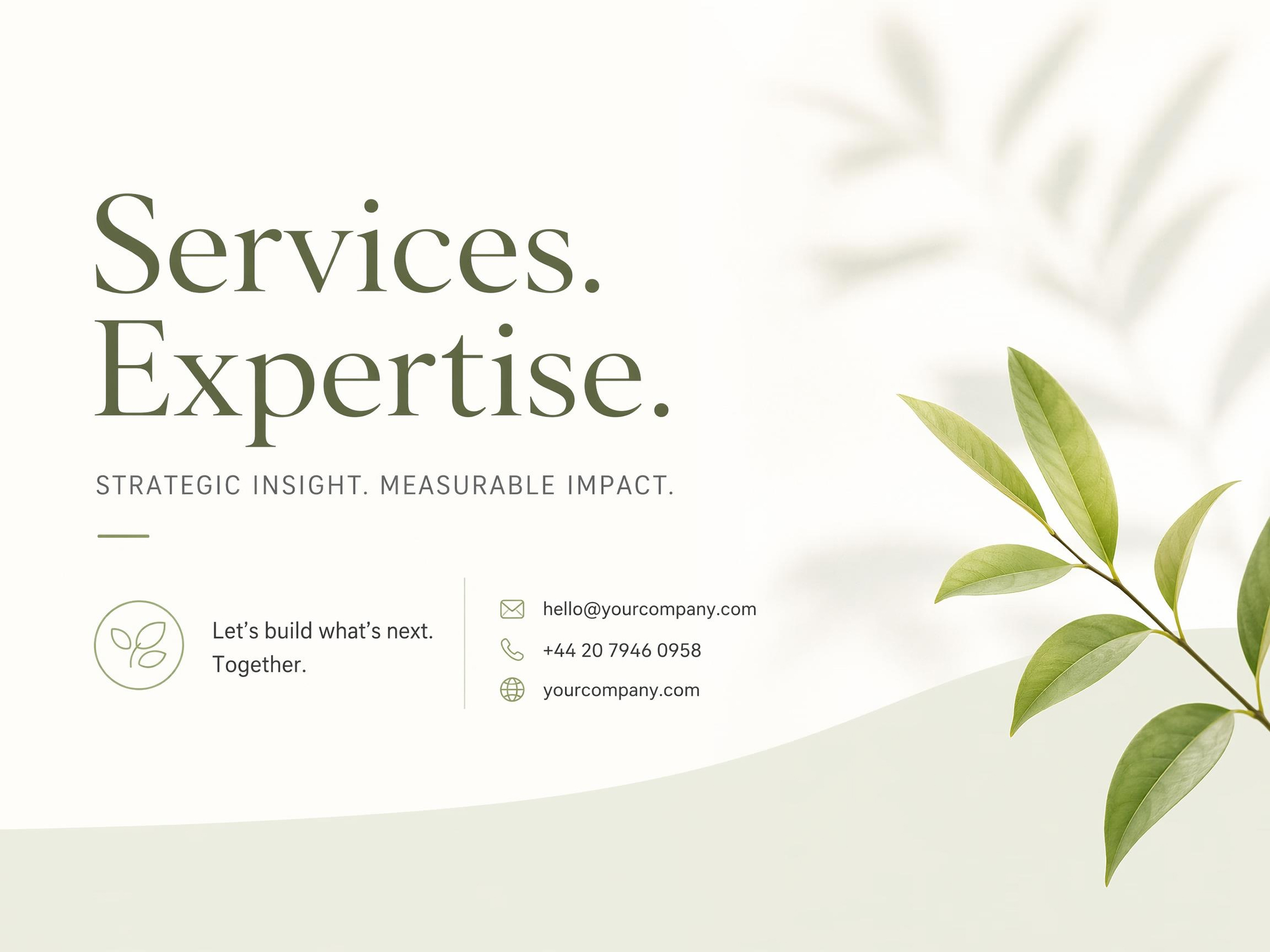 Introduce Services and Expertise on Profile