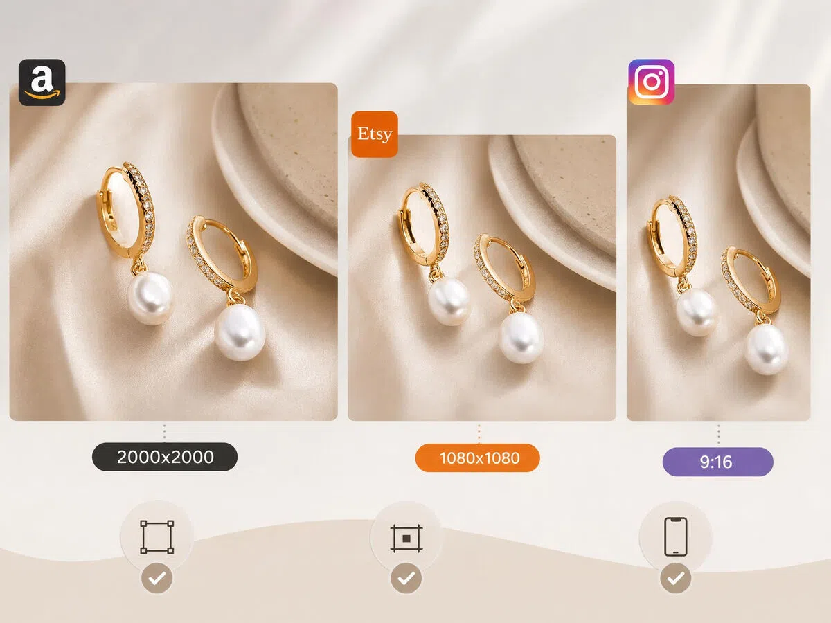 Auto-Resize Jewelry Images for Every Ecommerce Platform