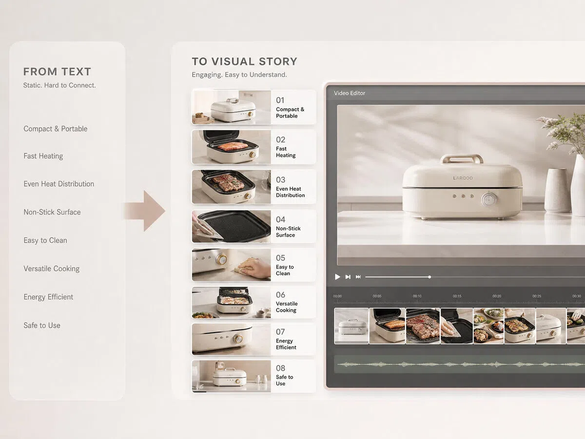 Turn Feature Lists into product demo video