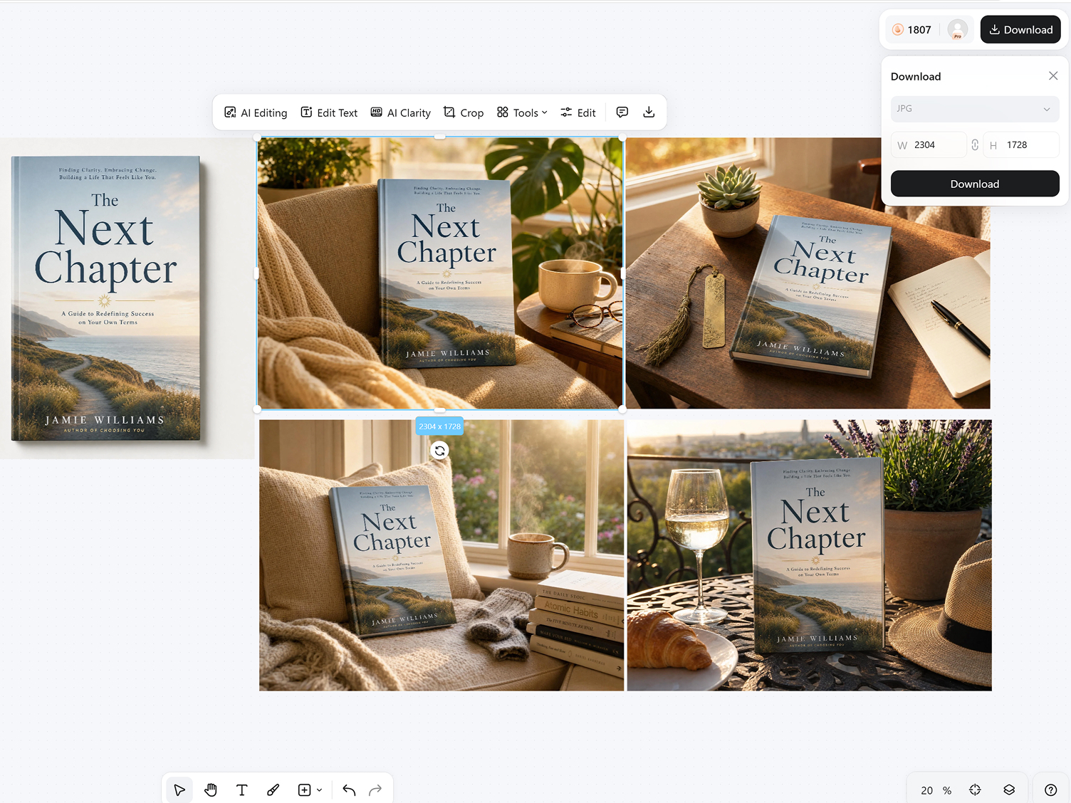 Preview and Export Marketing Assets