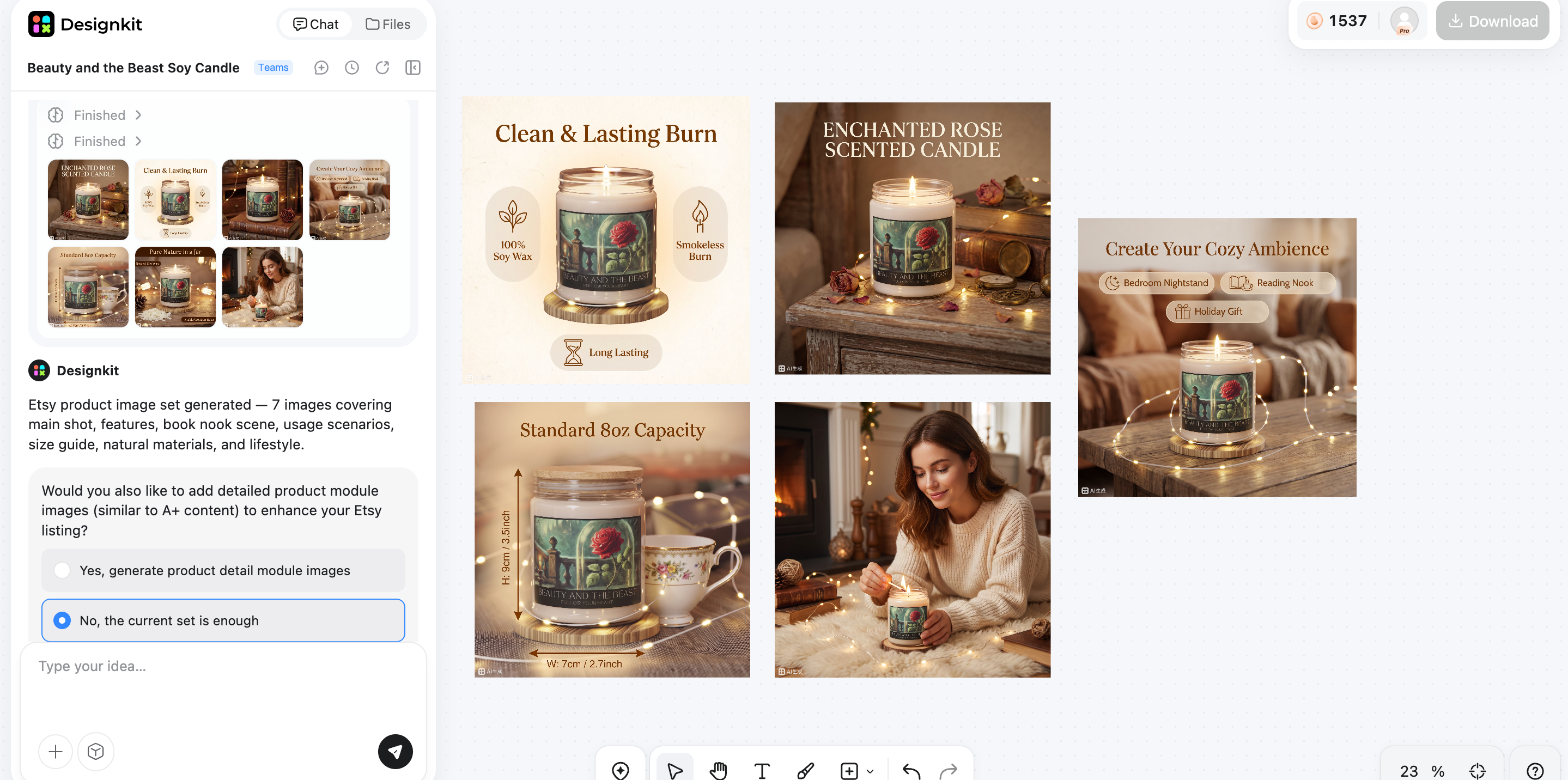 Create an Etsy Product Listing Image with Designkit in 3 Steps Export and Publish Your Listing
